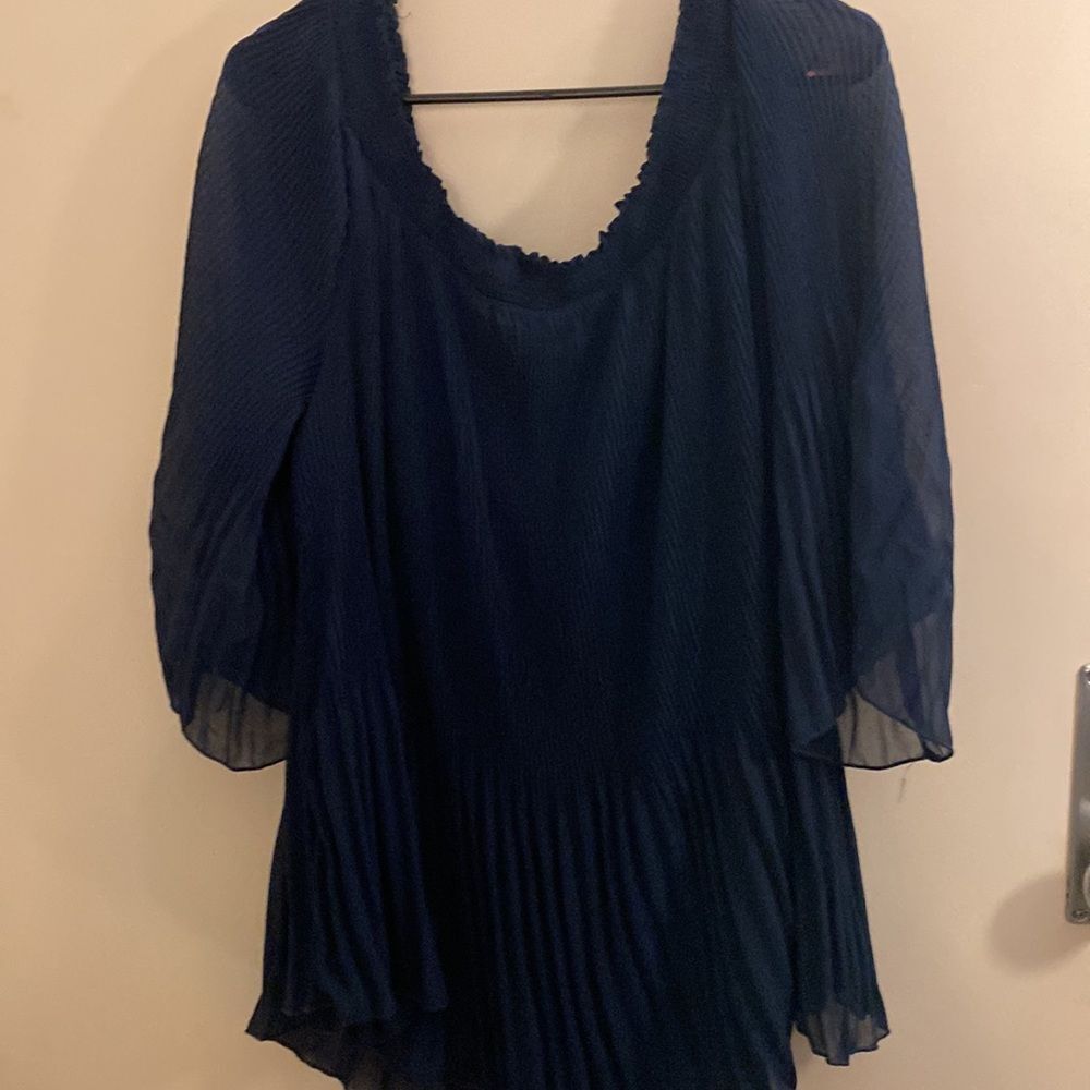 City Chic NWT Top Pleated Off the Shoulder Shirt